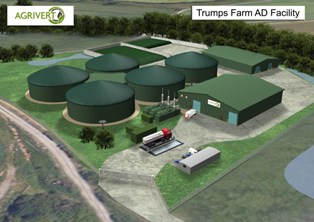 An artist's impression of the planned Trumps Farm AD facility